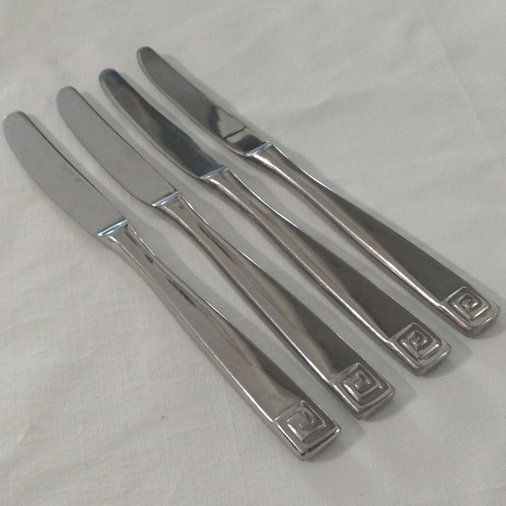 JA Henckels International Olympus Greek 4 Dinner Knives Flatware